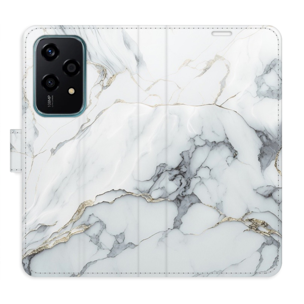 Flip pouzdro iSaprio - Honor 200 Lite - SilverMarble 15 - kapsičky na karty