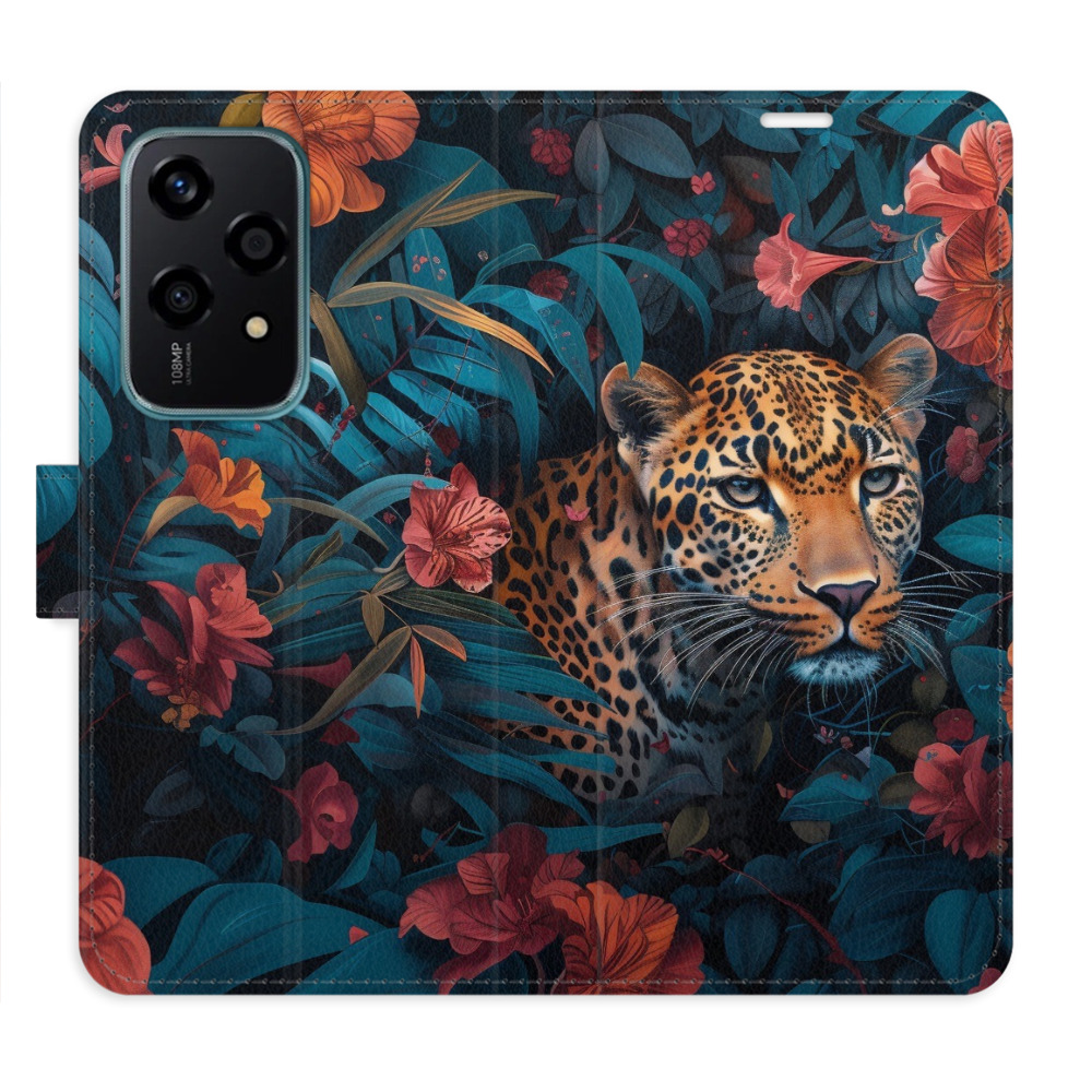 Flip pouzdro iSaprio - Honor 200 Lite - Flower Jaguar 02 - kapsičky na karty