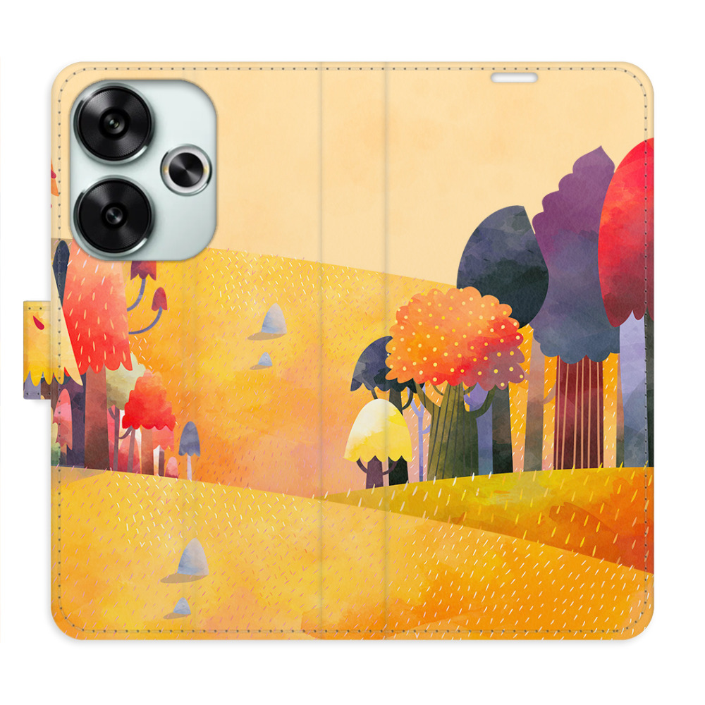 Flip pouzdro iSaprio - Xiaomi Poco F6 - Autumn Forest - kapsičky na karty