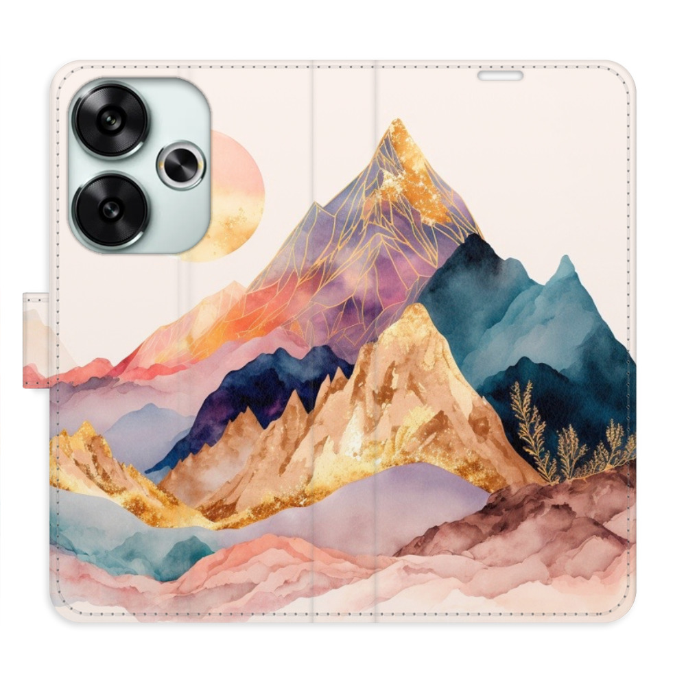 Flip pouzdro iSaprio - Xiaomi Poco F6 - Beautiful Mountains - kapsičky na karty