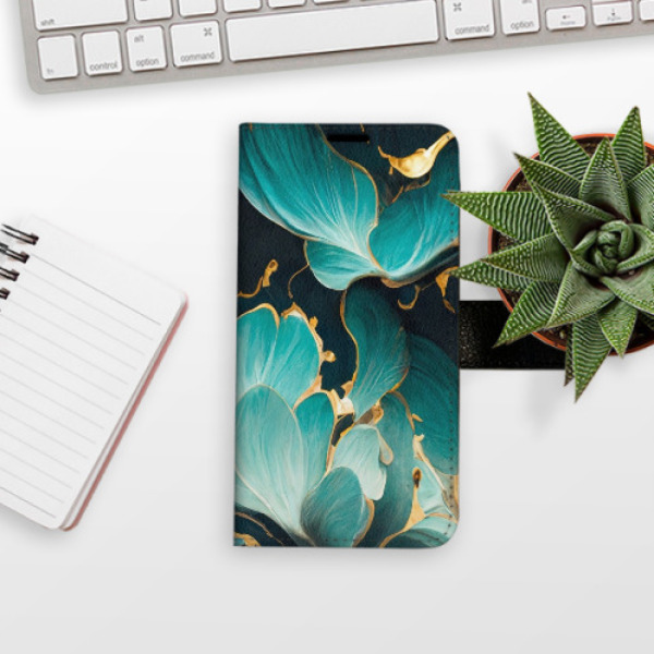 Flip pouzdro iSaprio - Xiaomi Poco F6 - Blue Flowers 02 - kapsičky na karty
