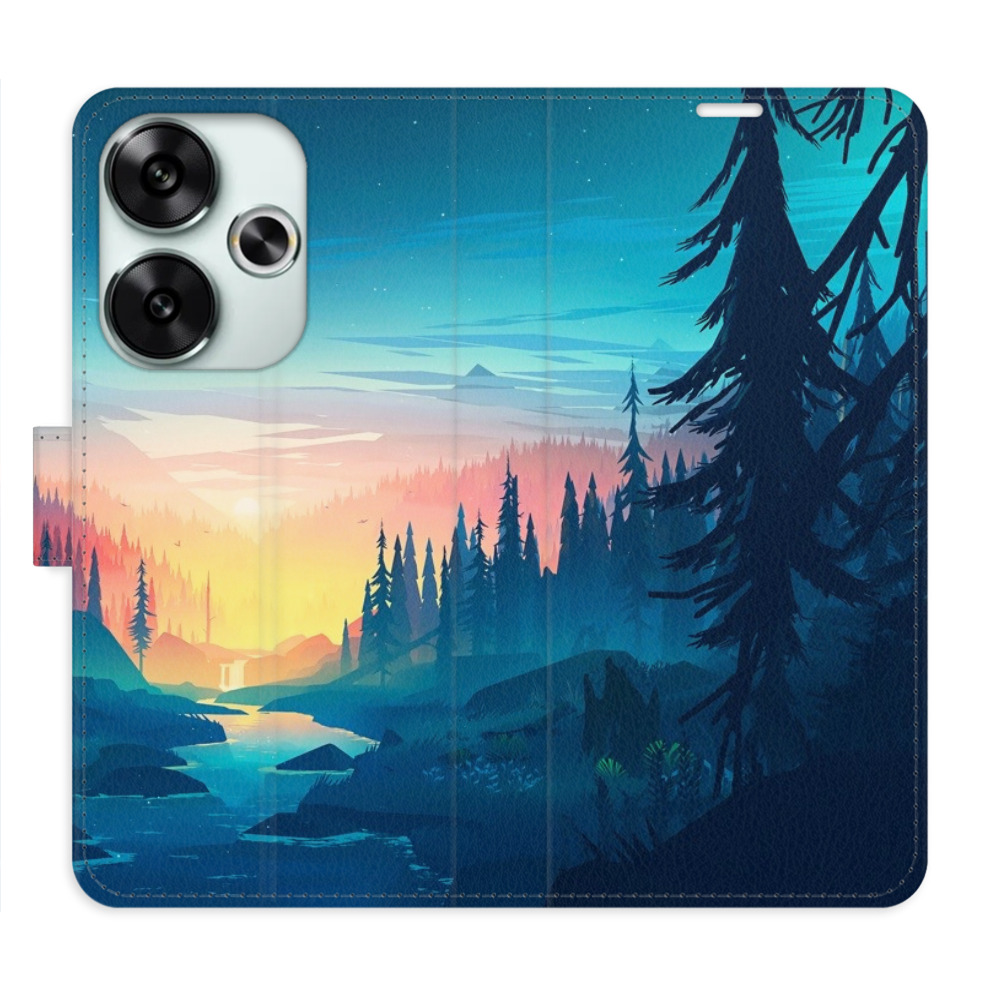 Flip pouzdro iSaprio - Xiaomi Poco F6 - Magical Landscape - kapsičky na karty