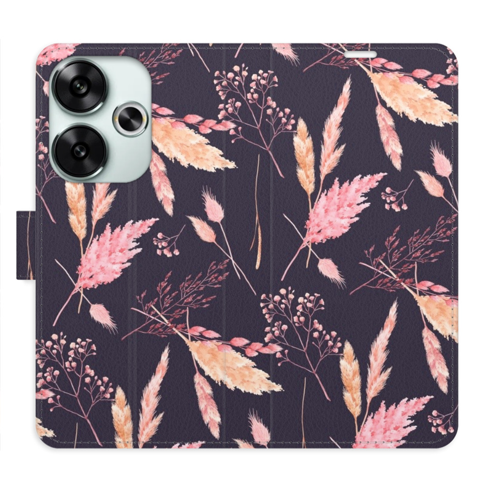 Flip pouzdro iSaprio - Xiaomi Poco F6 - Ornamental Flowers 02 - kapsičky na karty