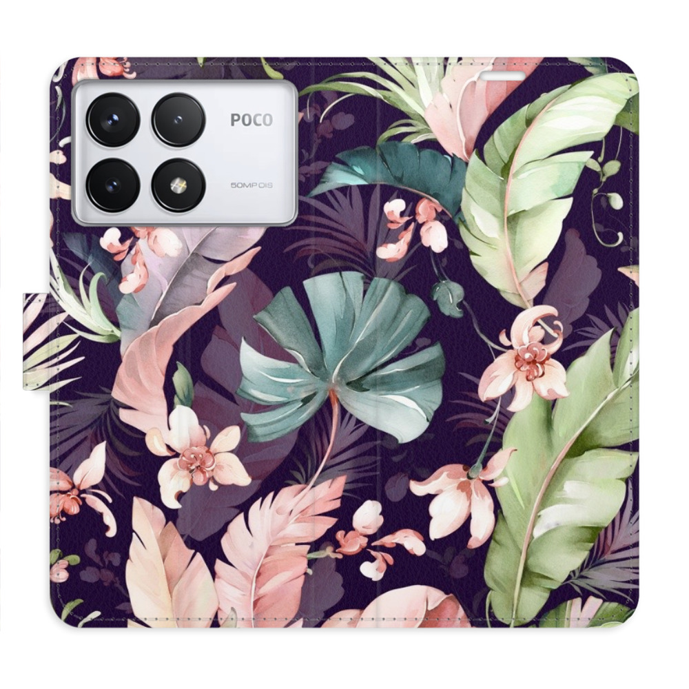 Flip pouzdro iSaprio - Xiaomi Poco F6 Pro - Flower Pattern 08 - kapsičky na karty