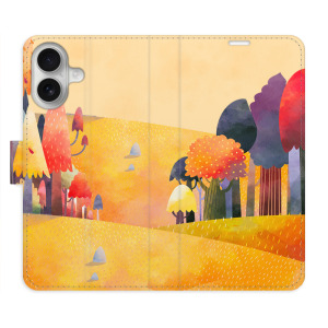 Flip pouzdro iSaprio - Apple iPhone 16 - Autumn Forest - kapsičky na karty