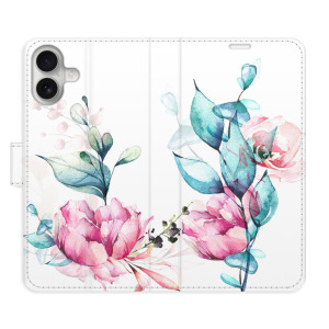 Flip pouzdro iSaprio - Apple iPhone 16 Plus - Beautiful Flower - kapsičky na karty