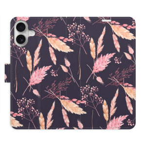 Flip pouzdro iSaprio - Apple iPhone 16 Plus - Ornamental Flowers 02 - kapsičky na karty