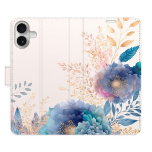 Flip pouzdro iSaprio - Apple iPhone 16 Plus - Ornamental Flowers 03 - kapsičky na karty