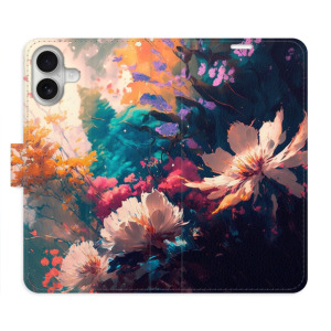 Flip pouzdro iSaprio - Apple iPhone 16 Plus - Spring Flowers - kapsičky na karty