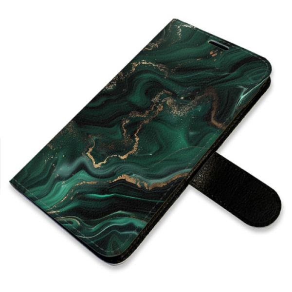 Flip pouzdro iSaprio - Apple iPhone 16 Plus - Emerald 02 - kapsičky na karty