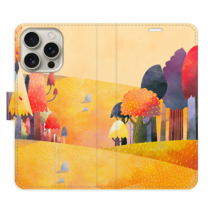 Flip pouzdro iSaprio - Apple iPhone 16 Pro - Autumn Forest - kapsičky na karty