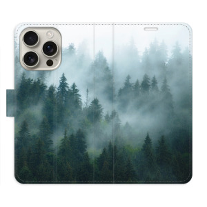 Flip pouzdro iSaprio - Apple iPhone 16 Pro - Dark Forest - kapsičky na karty
