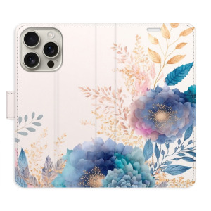 Flip pouzdro iSaprio - Apple iPhone 16 Pro - Ornamental Flowers 03 - kapsičky na karty
