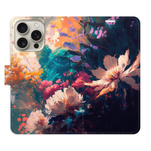 Flip pouzdro iSaprio - Apple iPhone 16 Pro - Spring Flowers - kapsičky na karty