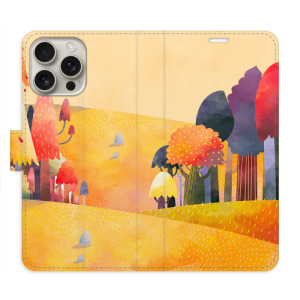 Flip pouzdro iSaprio - Apple iPhone 16 Pro Max - Autumn Forest - kapsičky na karty