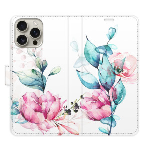 Flip pouzdro iSaprio - Apple iPhone 16 Pro Max - Beautiful Flower - kapsičky na karty