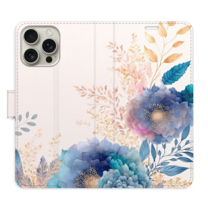 Flip pouzdro iSaprio - Apple iPhone 16 Pro Max - Ornamental Flowers 03 - kapsičky na karty