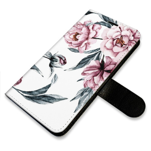 Flip pouzdro iSaprio - Apple iPhone 16 Pro Max - Pink Flowers - kapsičky na karty