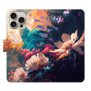 Flip pouzdro iSaprio - Apple iPhone 16 Pro Max - Spring Flowers - kapsičky na karty