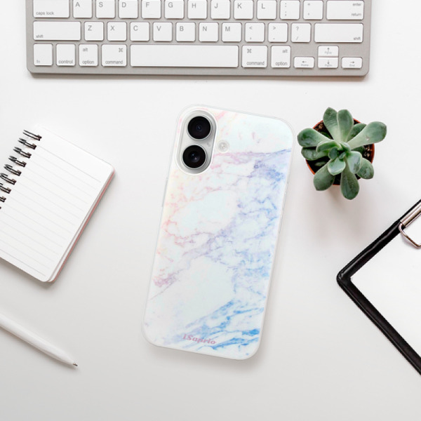 Silikonové pouzdro iSaprio - Apple iPhone 16 - Raibow Marble 10