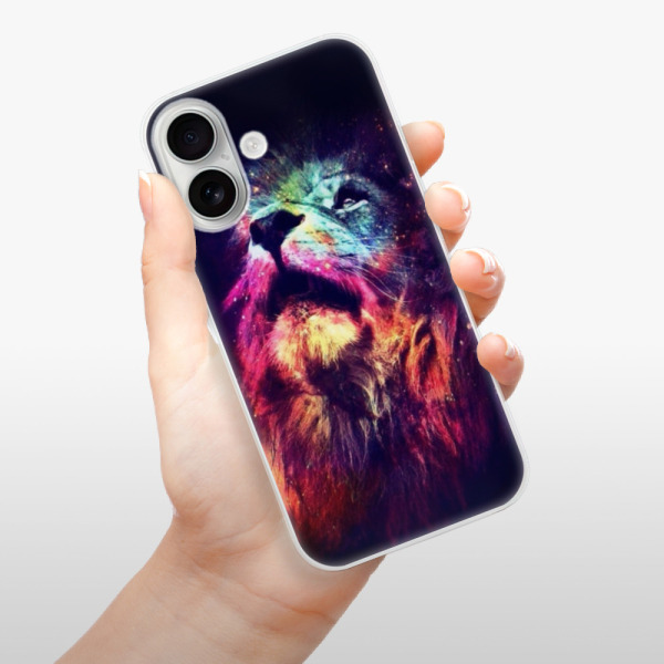 Silikonové pouzdro iSaprio - Apple iPhone 16 - Lion in Colors