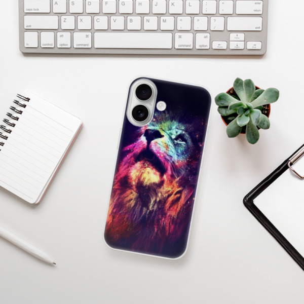 Silikonové pouzdro iSaprio - Apple iPhone 16 - Lion in Colors