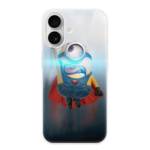 Silikonové pouzdro iSaprio - Apple iPhone 16 - Mimons Superman 02