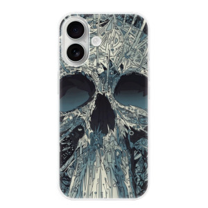 Silikonové pouzdro iSaprio - Apple iPhone 16 - Abstract Skull