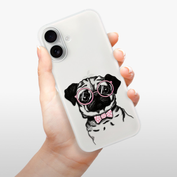 Silikonové pouzdro iSaprio - Apple iPhone 16 - The Pug