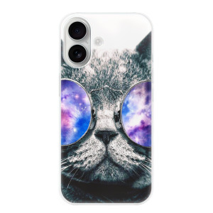 Silikonové pouzdro iSaprio - Apple iPhone 16 - Galaxy Cat