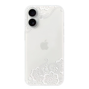 Silikonové pouzdro iSaprio - Apple iPhone 16 - White Lace 02