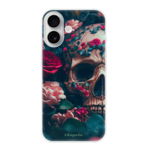 Silikonové pouzdro iSaprio - Apple iPhone 16 - Skull in Roses