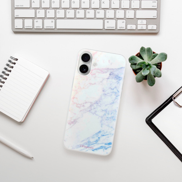 Silikonové pouzdro iSaprio - Apple iPhone 16 Plus - Raibow Marble 10
