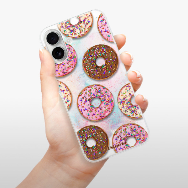 Silikonové pouzdro iSaprio - Apple iPhone 16 Plus - Donuts 11