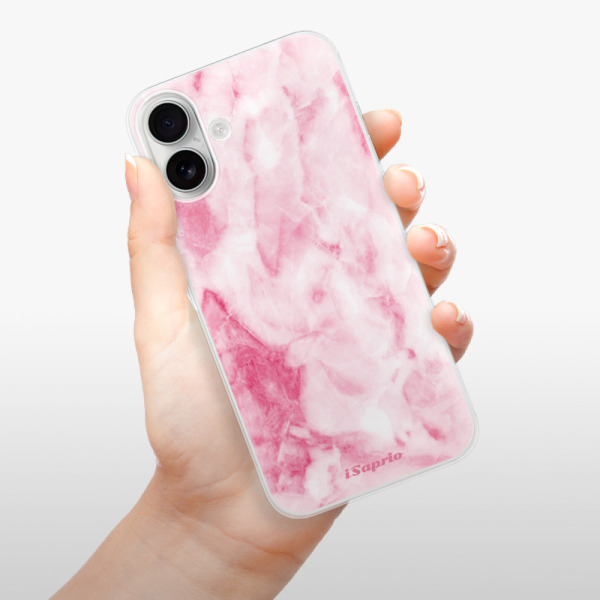 Silikonové pouzdro iSaprio - Apple iPhone 16 Plus - RoseMarble 16