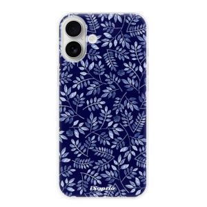 Silikonové pouzdro iSaprio - Apple iPhone 16 Plus - Blue Leaves 05