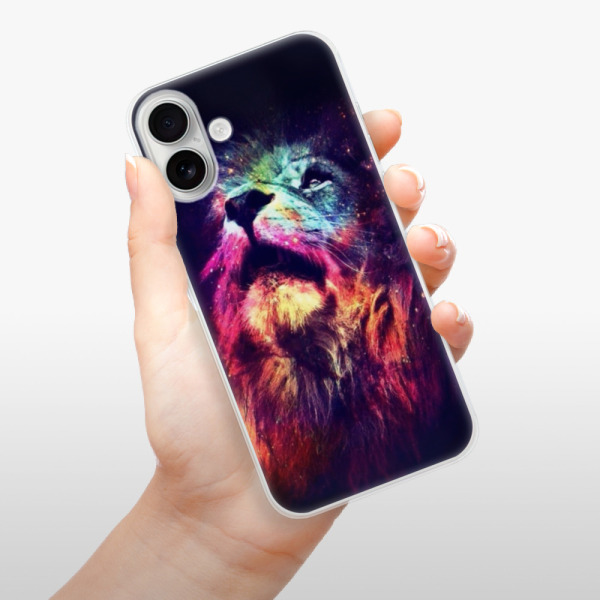 Silikonové pouzdro iSaprio - Apple iPhone 16 Plus - Lion in Colors