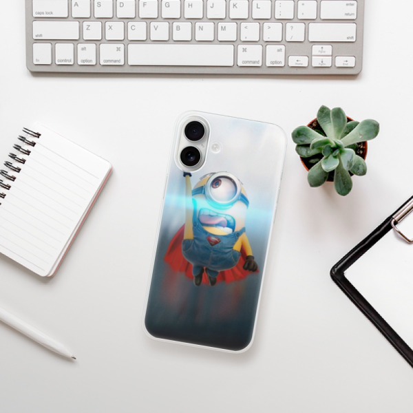 Silikonové pouzdro iSaprio - Apple iPhone 16 Plus - Mimons Superman 02