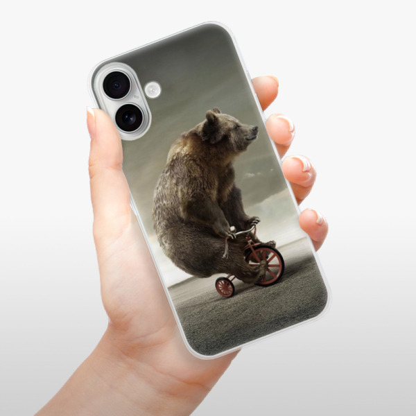 Silikonové pouzdro iSaprio - Apple iPhone 16 Plus - Bear 01