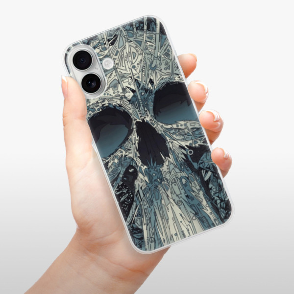 Silikonové pouzdro iSaprio - Apple iPhone 16 Plus - Abstract Skull