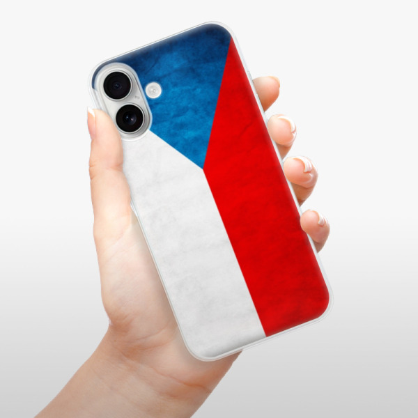 Silikonové pouzdro iSaprio - Apple iPhone 16 Plus - Vlajka Česká republika