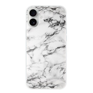 Silikonové pouzdro iSaprio - Apple iPhone 16 Plus - White Marble 01