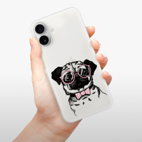 Silikonové pouzdro iSaprio - Apple iPhone 16 Plus - The Pug