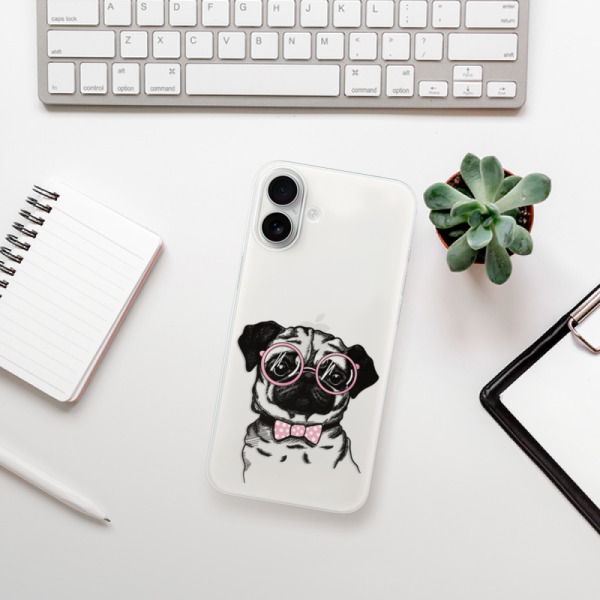Silikonové pouzdro iSaprio - Apple iPhone 16 Plus - The Pug