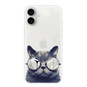 Silikonové pouzdro iSaprio - Apple iPhone 16 Plus - Crazy Cat 01