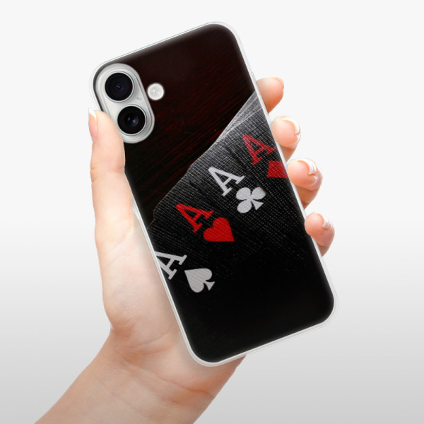 Silikonové pouzdro iSaprio - Apple iPhone 16 Plus - Poker