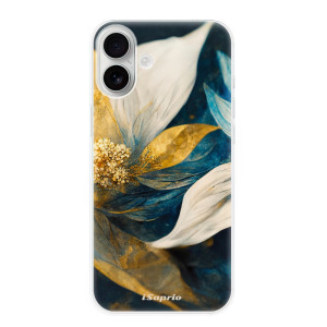 Silikonové pouzdro iSaprio - Apple iPhone 16 Plus - Gold Petals