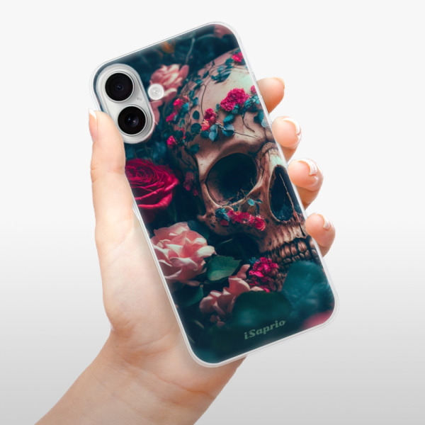 Silikonové pouzdro iSaprio - Apple iPhone 16 Plus - Skull in Roses