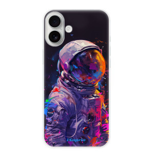 Silikonové pouzdro iSaprio - Apple iPhone 16 Plus - Neon Astronaut