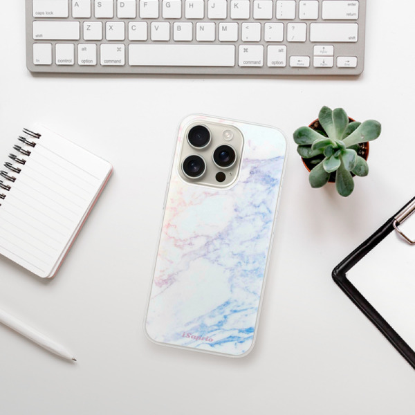 Silikonové pouzdro iSaprio - Apple iPhone 16 Pro - Raibow Marble 10